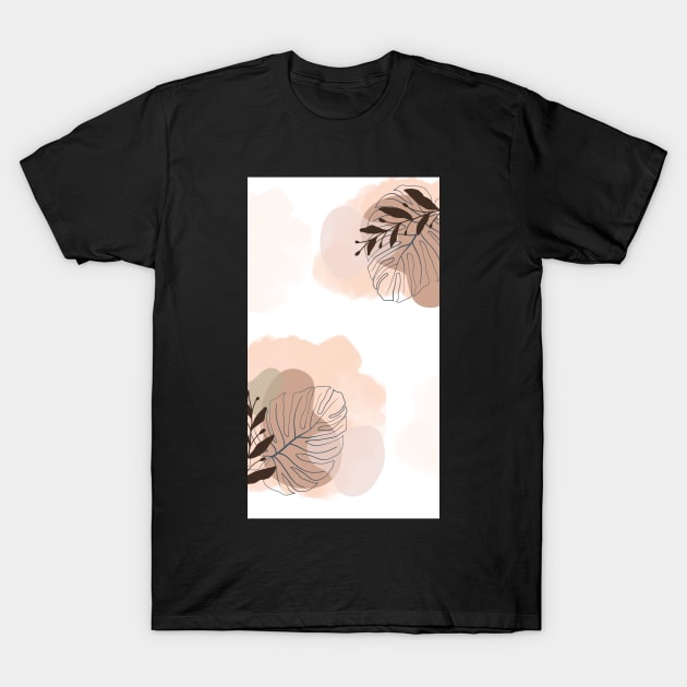 Abstract Essence: Aesthetic Geometric Watercolors T-Shirt by Noma-Design